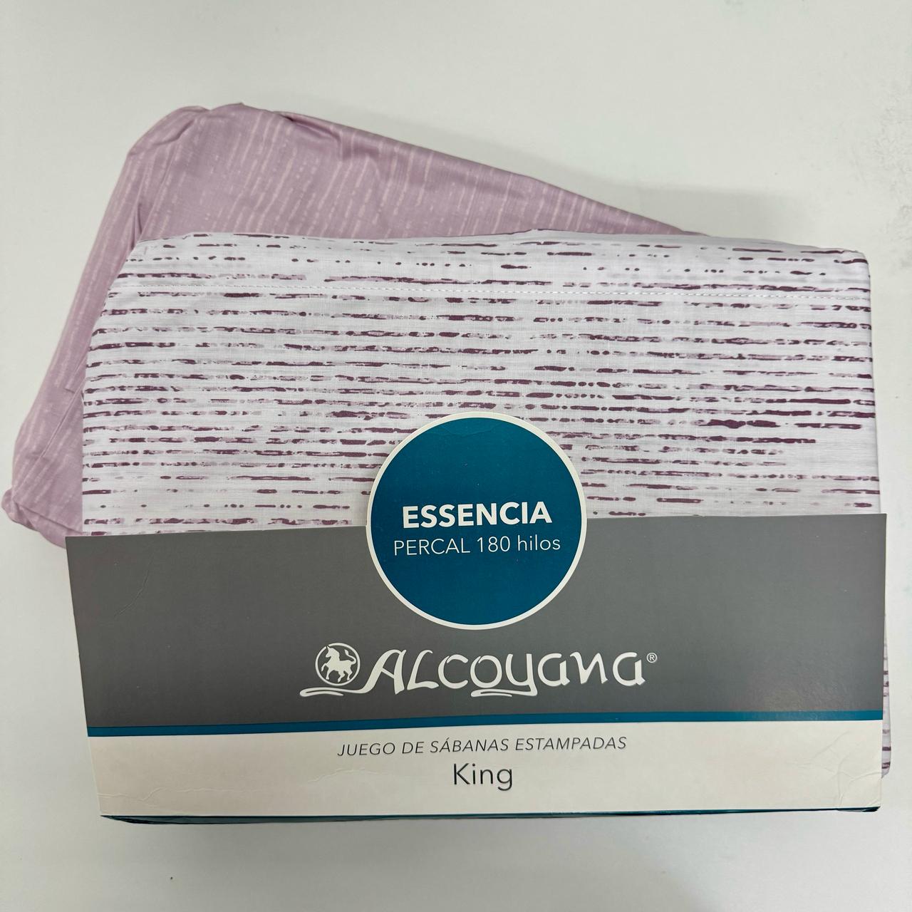 SABANAS ALCOYANA ESSENCIA ESTAMPADA 180 HILOS - KING SIZE - Imagen 7