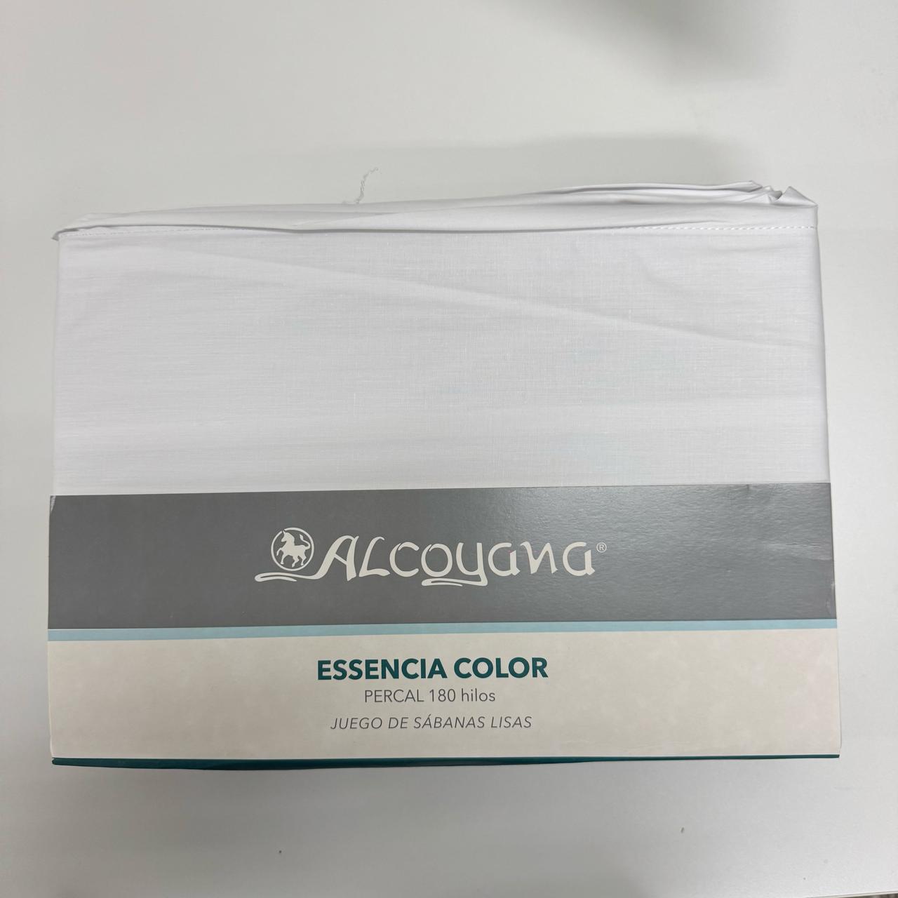 SABANAS ALCOYANA ESSENCIA COLOR 180 HILOS - KING - Imagen 4
