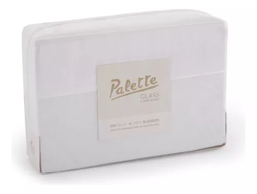 Sabana PALETTE GLASS IVORY - 200 Hilos - TWIN. - Imagen 3