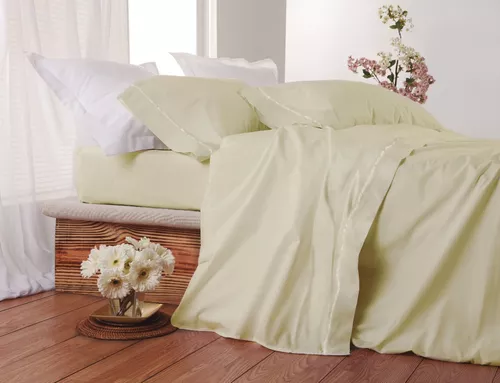 Sabana PALETTE GLASS IVORY - 200 Hilos - TWIN. - Imagen 4